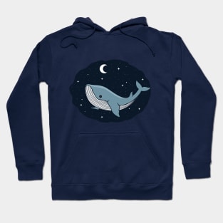 Whale in space Hoodie